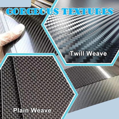 200X500X1.0MM 3.0MM 5.0MM 100% 3K Carbon Fiber Laminate Plate Matt Surface Twill Weave Panel Sheet 1.0MM Thickness (Twill Weave Matte Finish, 500 * 200 * 5mm) - color: Twill Weave Matte Finish, size: 500*200*5mm