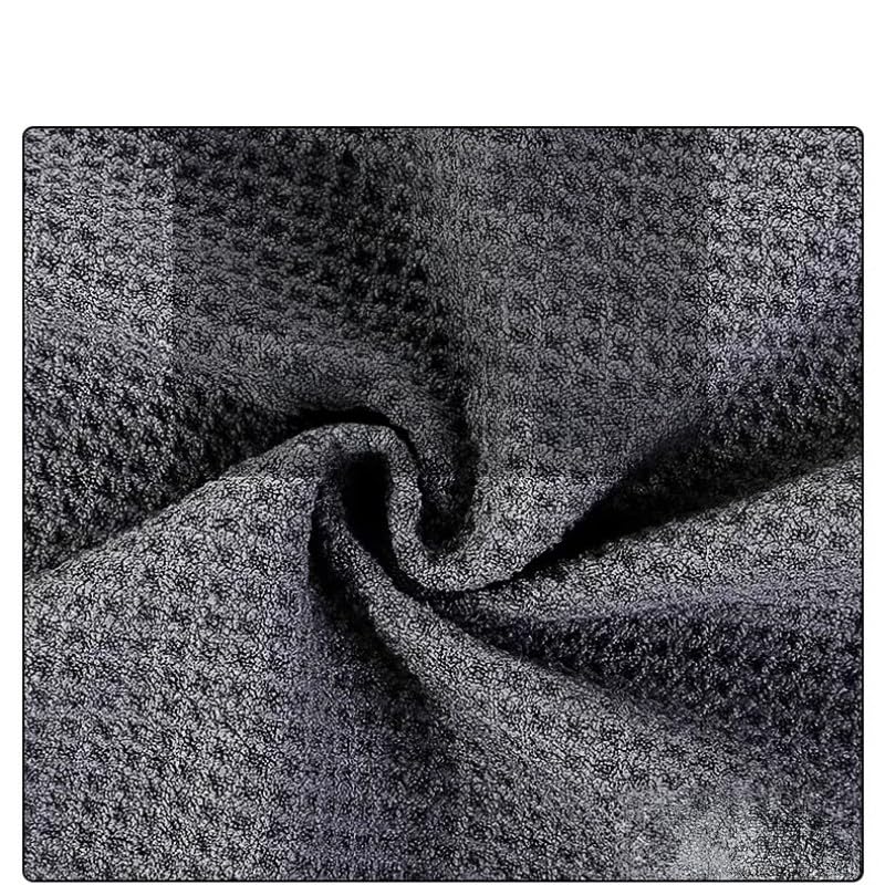 2PCS Car Wash Towel Glass Cleaning Water Drying Microfiber Window Clean Wipe Auto Detailing Waffle Weave (2Pcs-Gray) - color: 2pcs-gray