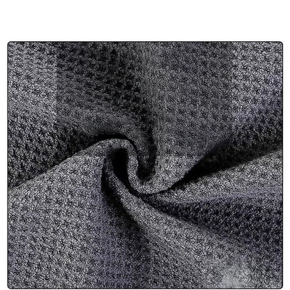2PCS Car Wash Towel Glass Cleaning Water Drying Microfiber Window Clean Wipe Auto Detailing Waffle Weave (2Pcs-Gray) - color: 2pcs-gray