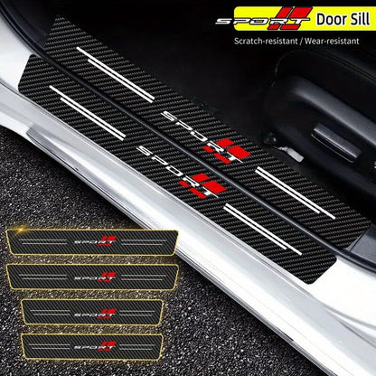 4 Pcs Car Sill Protector Door Edge Protectors for Toyota Corolla Cross 2026 2025 2024 2023 2022, Door Sill Stickers Sealing Strips Step Decals Anti-Collision Adhesive