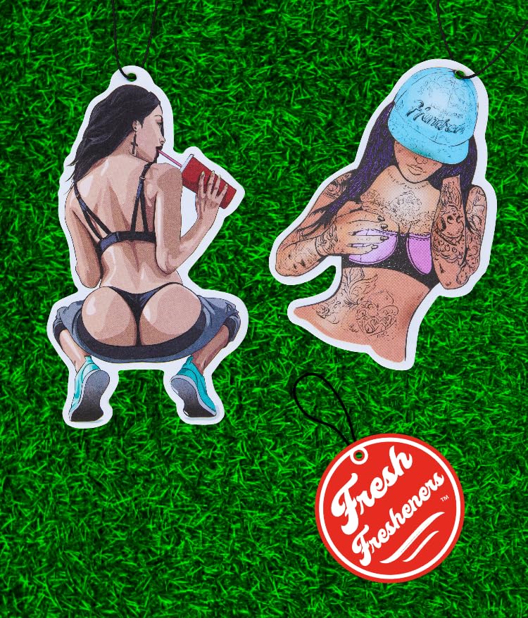 Funny Naughty Unique Car Air Fresheners Scented With Premium Oils By Fresh Fresheners (Sexy Women) - color: Sexy Women